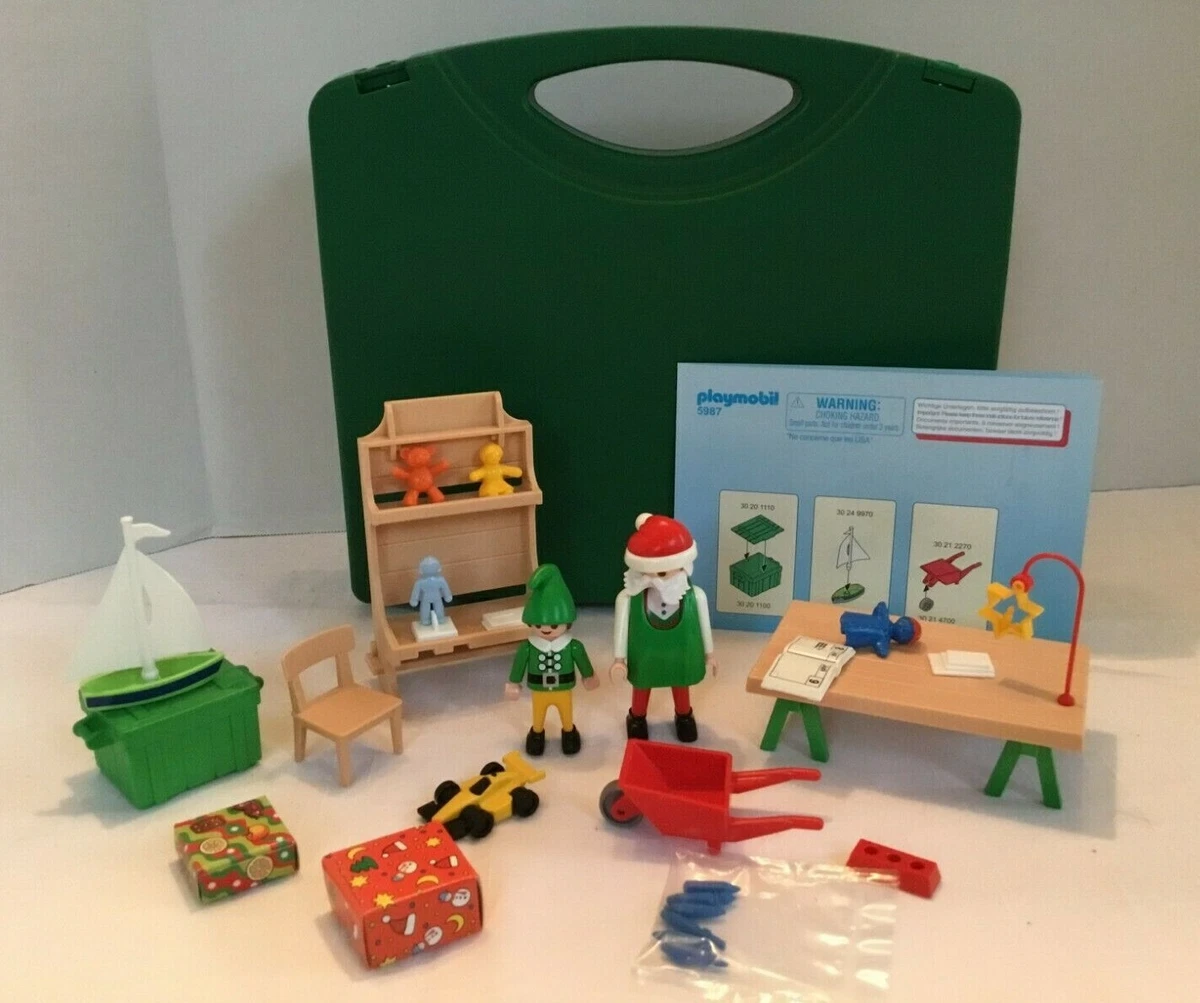 Santa s Workshop and Christmas Holiday Set Playmobil 5987 eBay