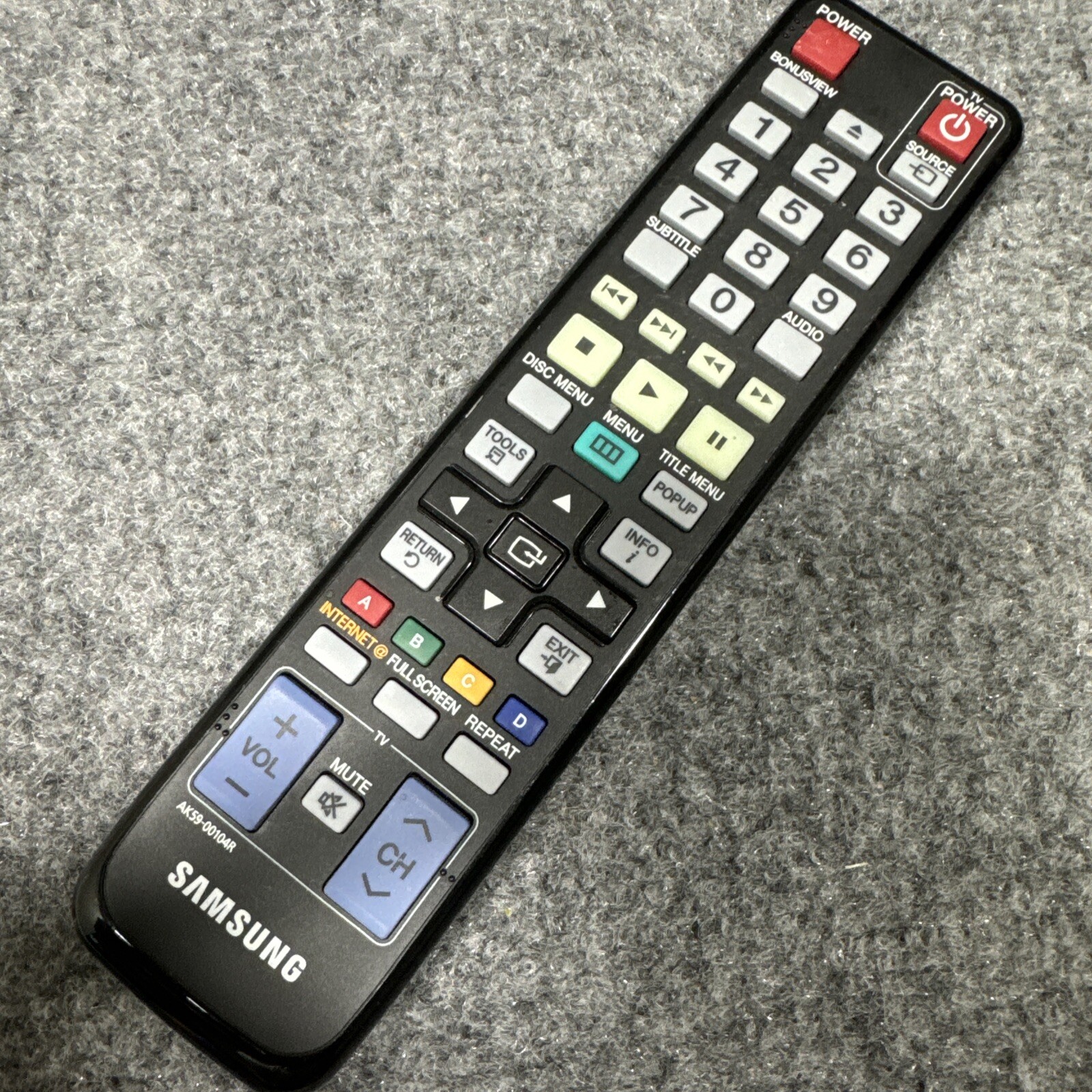 AK59-00104R OEM Remote Samsung Bd-C5500 Bd-P1600 Bd-D5700 DVD Blu-Ray Player