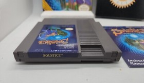 Solstice: The Quest for the Staff of Demnos Nintendo NES Complete w/Poster CIB