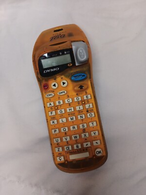 DYMO LETRA TAG 2000 Label Maker Orange Power Tested 