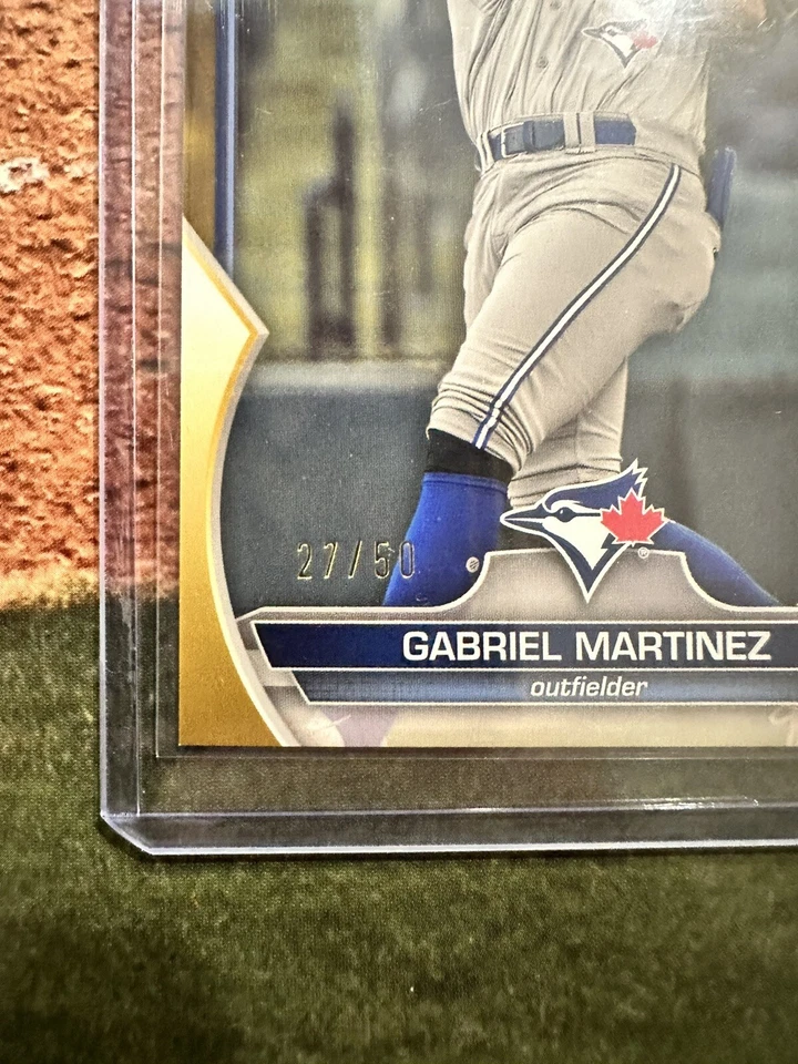 2023 Gabriel Martinez Gold 27/50 Bowman - Prospects #BP-45 - Image 4 of 4