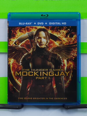 THE HUNGER GAMES MOCKINGJAY PART 1 JENNIFER LAWRENCE 2-DISC DVD & BLU RAY