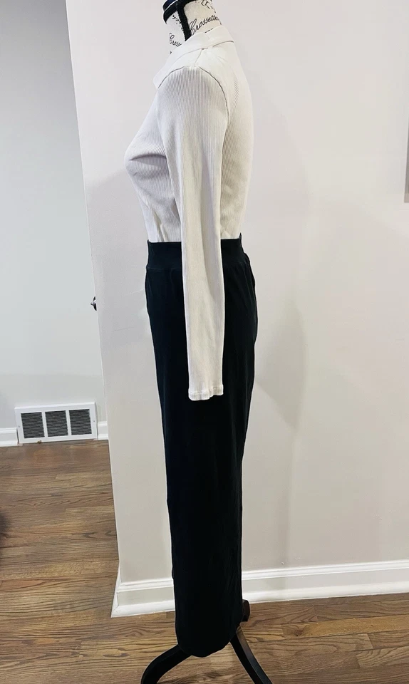 Falda Larga de Algodón Estilo Columna HARD TAIL FOREVER W-544 Negra Abertura Trasera Talla L Foto 3 de 4