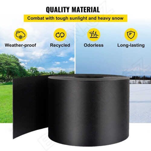 Plastic Garden Edging Black 120mm x 10M Border Support Flexible Landscape Edge - Picture 4 of 12