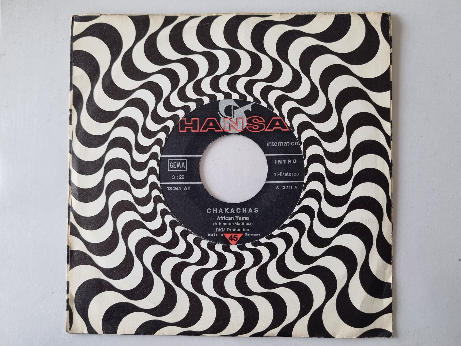 Chakachas - African Yama / By The Way (He's Gone) 7'' Vinyl Germany