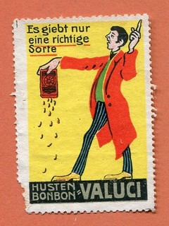 Reklamemarke/Vignette VALUCI HUSTENBONBON