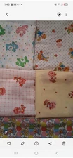 Vintage Cartoon Fabric 18x22, Strawberry Short Cake, Care Bears, & Muppet Babies