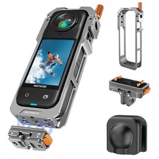 Aluminium Cage for Insta360 X5,Protective Utility Frame for Insta360 X5,Quick...