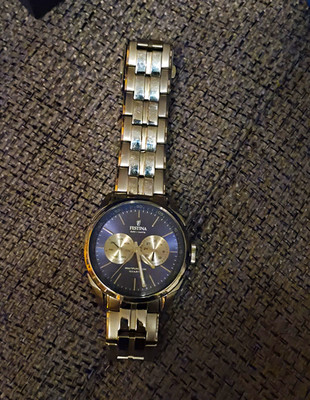 Festina Chronograph Calendar IFM0520 Quarz, Edelstahl, blaues Zifferblatt