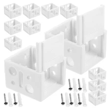 12 Set Curtain Track End Inch Mini Blind Brackets for Honeycomb Blinds