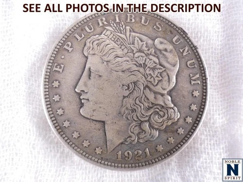 NobleSpirit } 1921 Morgan Silver Dollar VF / XF Extremely Fine