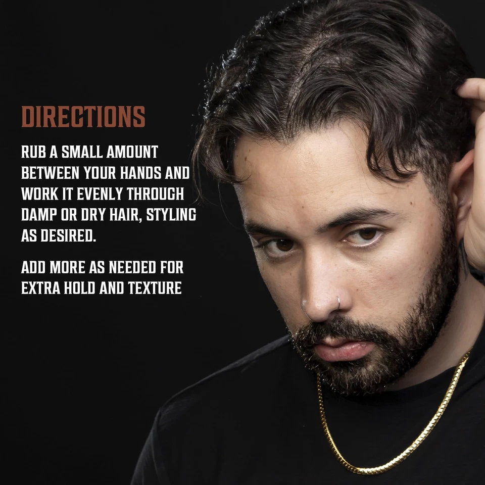 Sandalwood Hair Paste for Men - Medium Hold, Matte Finish, Easy Wash Out - Image 4 of 4