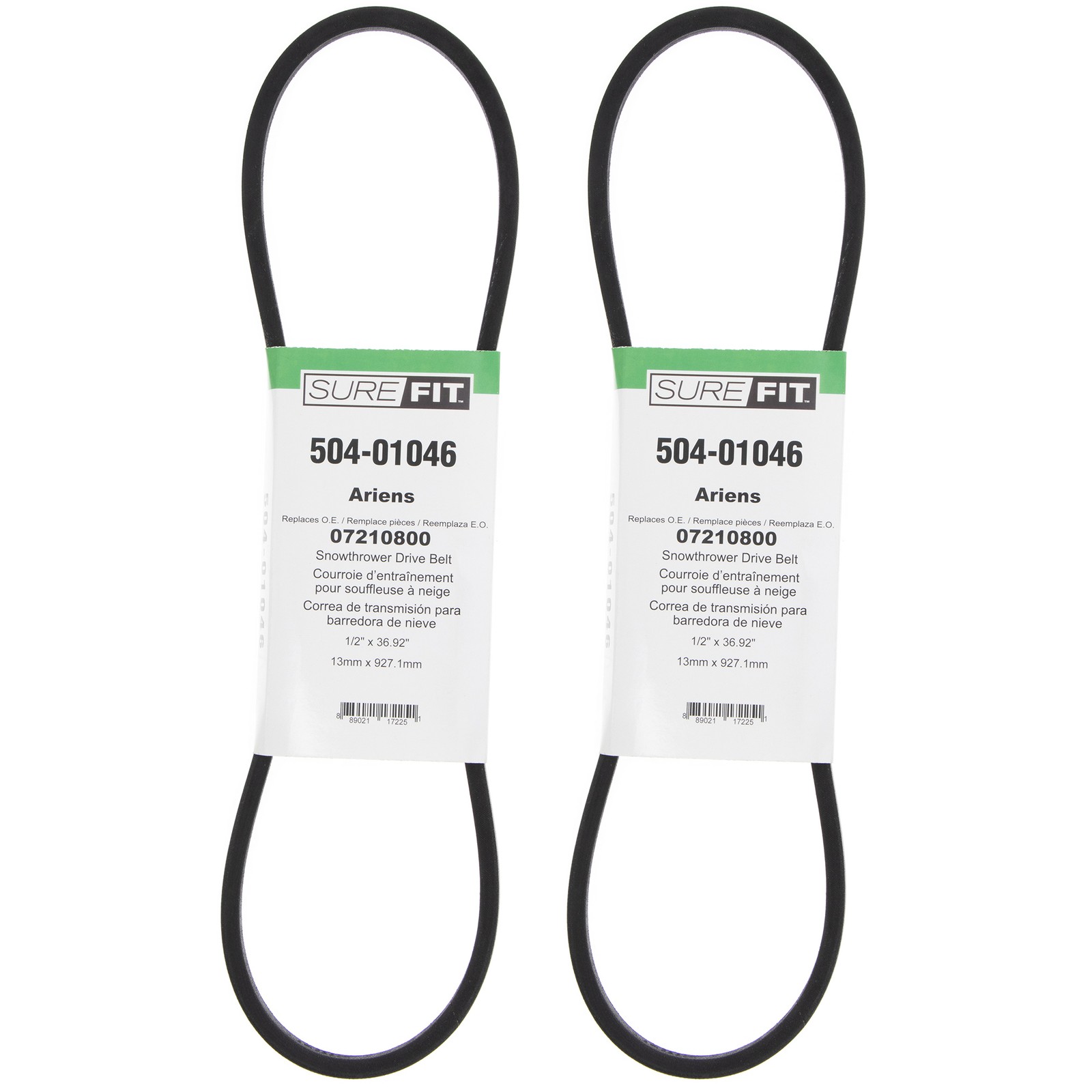 Drive Belt For Ariens 07210800 St832 St824 St724 St524 2pk