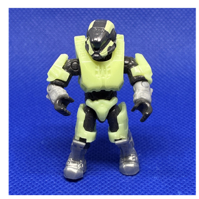 Mega Construx Halo Articulated Figurine Black Gray Light Green GLOW IN THE DARK