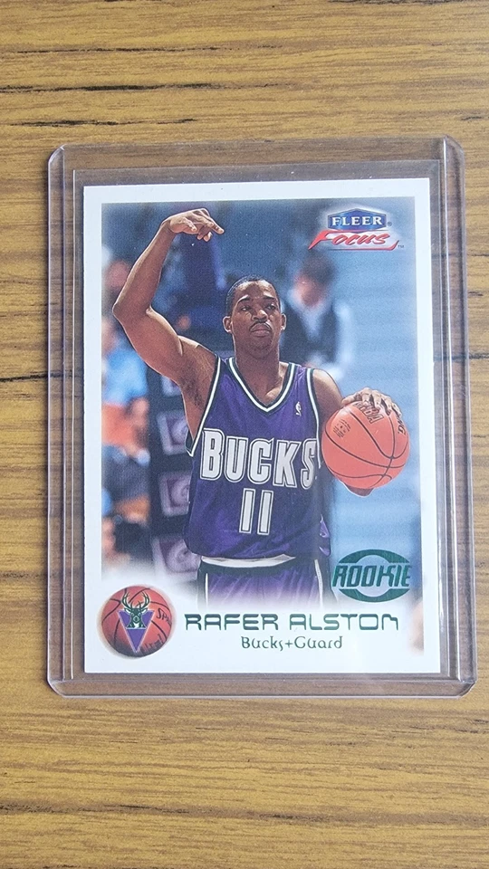 Fleer Focus Rafer Alston Rookie RC Masterpiece Mania 146R/300 Skip NBA 1999-00 Foto 3 de 3