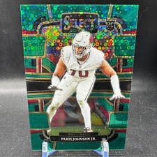 Paris Johnson Jr Rookie Green Disco Prizm /5 2023 Panini Select Concourse