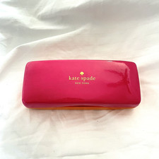 Kate Spade Eyeglasses / Sunglasses Case - Pink Orange Hard Clamshell