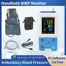 Ambulatory Blood Pressure Monitor NIBP Holter Recorder with 3 Cuffs PC Software