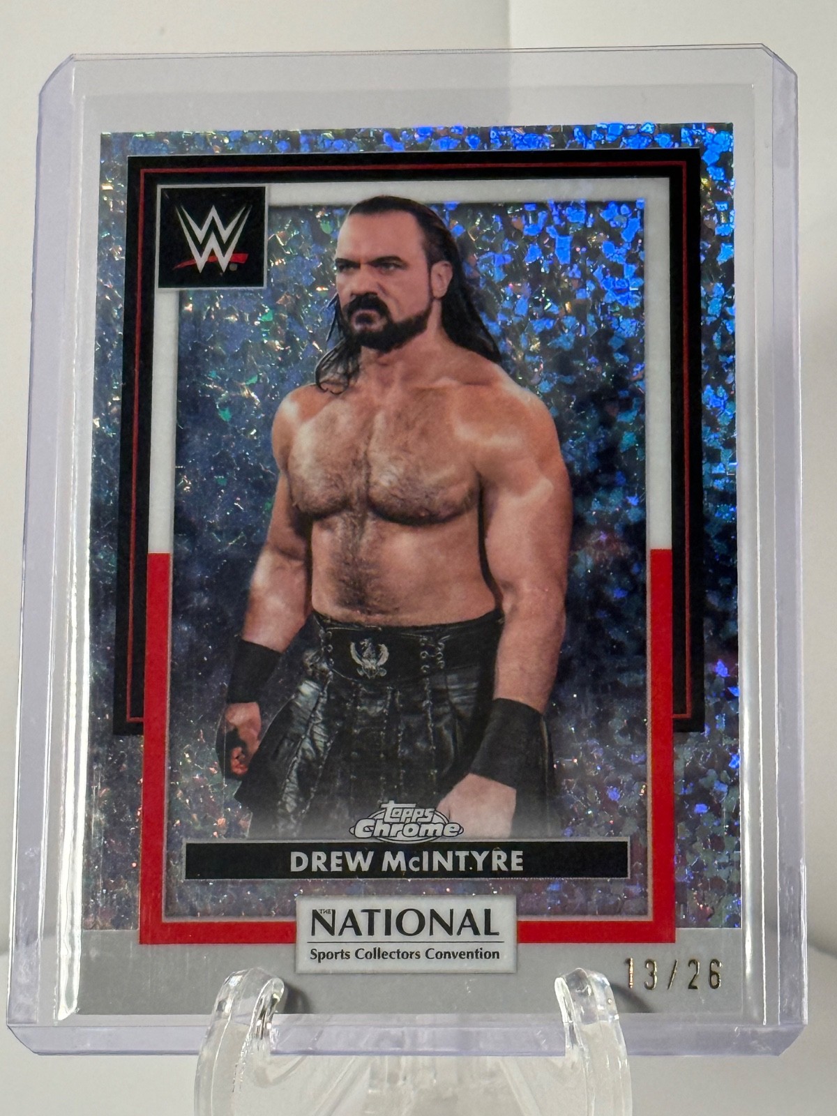 2026 Topps Chrome WWE NSCC The National Drew McIntyre Annual Refractor #d /26