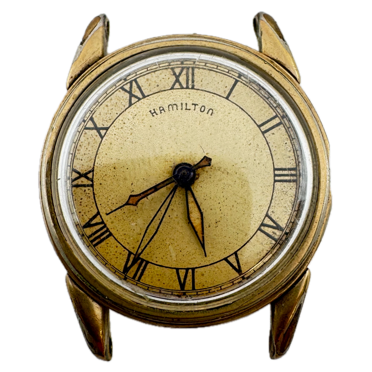 Vintage Hamilton Endicott 987S Men's Mechanical 10k Gold Filled Wristwatch USA