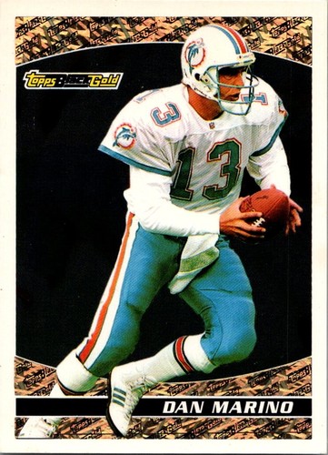 Dan Marino #33 1993 Topps Black Gold card