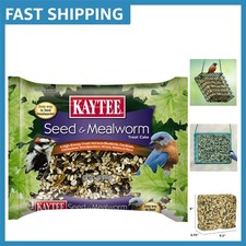 Nutritious Wild Bird Seed  Mealworm Cake, 1.4 lb - Convenient Feeding Solution