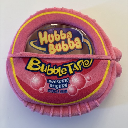 Hubba Bubba Bubble Gum Plush Opens For Storage Pink Bubble Tape Toy 11 Inches - Picture 1 of 5
