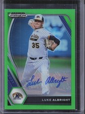 2021 Panini Prizm Draft Picks #PDP168 Luke Albright Lime Green Auto #/23