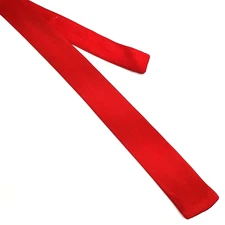 Antonio Ricci Couture Square Knit Luxury Tie Red Flat End Necktie 57" x 2"