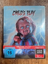 Child's Play w Debossed Steelbook 4K UHD  Blu-ray, EU Import, Region Free NEW