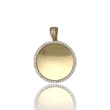 Picture Frame Pendant - 14K Yellow Gold