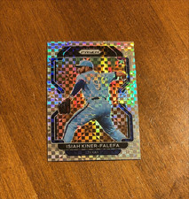 Isiah Kiner Falefa 2022 Panini Prizm Tier 3 Power Plaid #251 Rangers Red Sox /75