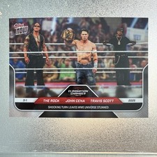 2025 Topps Now The Rock/John Cena/Travis Scott  “Shocking Turn” # 27 Shipping!