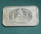One Troy Ounce Fine Silver Bar 999 Circus Happy Birthday Perfect Gift 70’s Style