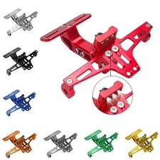 Adjustable Motorcycle Tail Tidy License Plate Holder Fender Eliminator LED Light