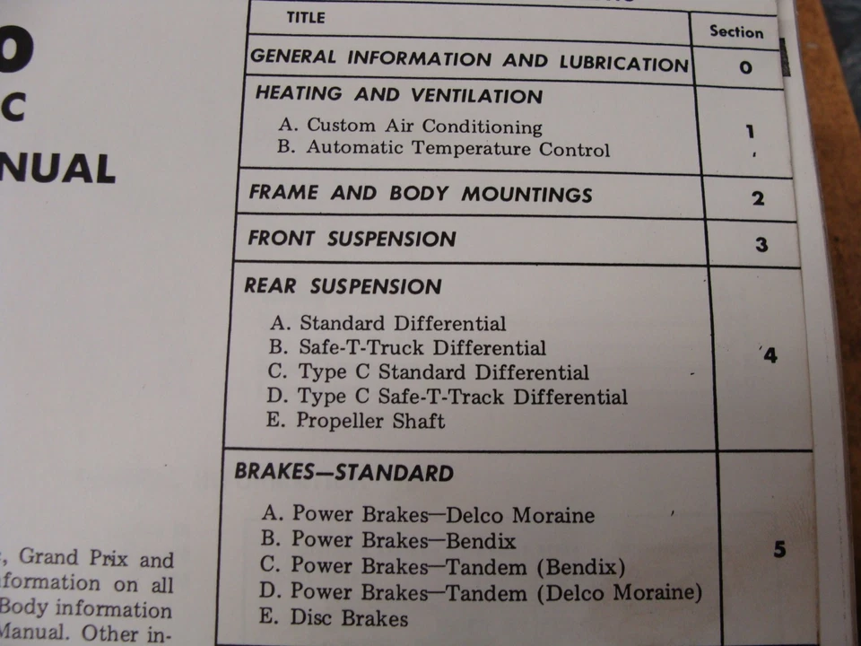 1970 庞蒂亚克工厂服务手册卷 1/2 GTO Grand Prix Firebird TA — 第 3/4 张图片