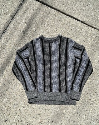 Stussy Baja Loose Gauge Sweater 'Black' Size Medium