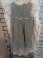 vintage ittle girl's DRESS in very good condition 2-3 years blue and white