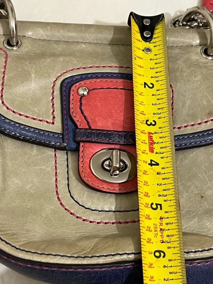 Coach Limited Edition Blue/ Pink/ Gray Mini Willis Legacy 21741 Crossbody Bag  - Image 2 of 4