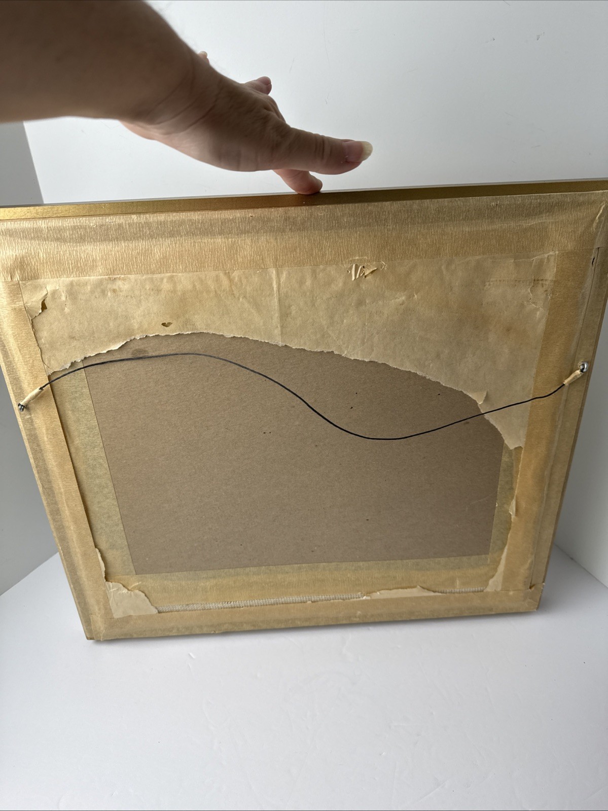 Vintage Floral Needlepoint Art Framed Bouquet Embroidery Flowers 18"x16"