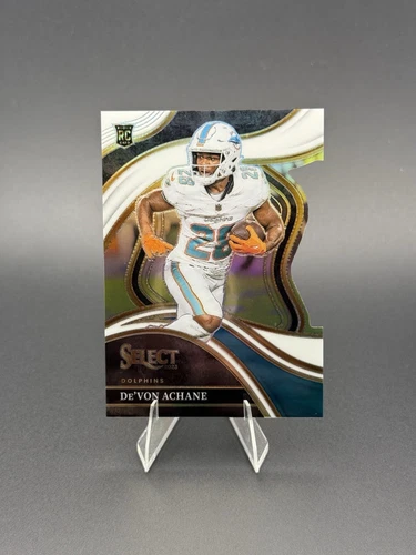 2023 Panini Select - Club Level De'Von Achane #274 White Prizm Die-Cut /199 (RC)
