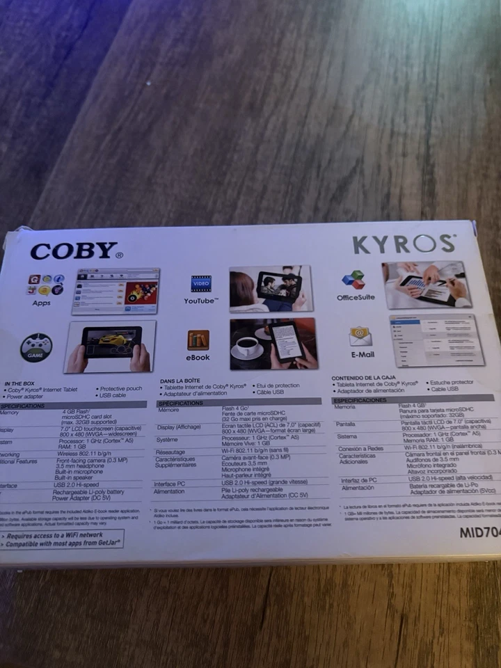 Coby Kyros Tablet  - Image 2 of 3