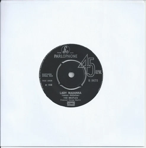 The Beatles - Lady Madonna 7" 45rpm Vinyl Single Re-Release 1988