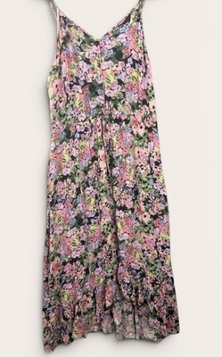 Rewind Women's Plus Size XXL Midi Dress Floral Ruffle Cottagecore Summer