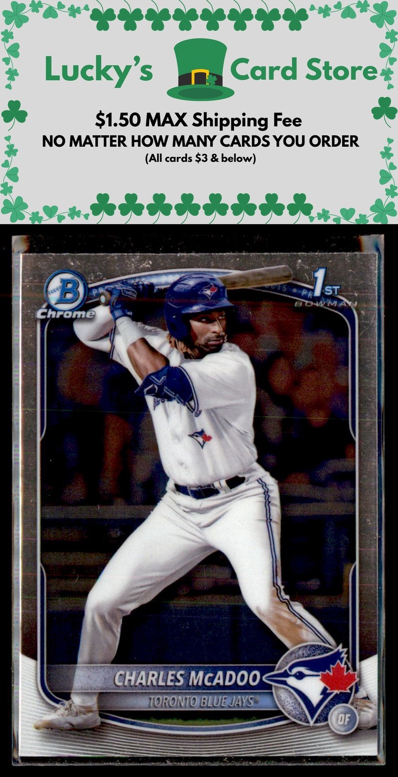 2025 Bowman #BCP-150 Charles McAdoo Chrome Prospects 1st Bowman