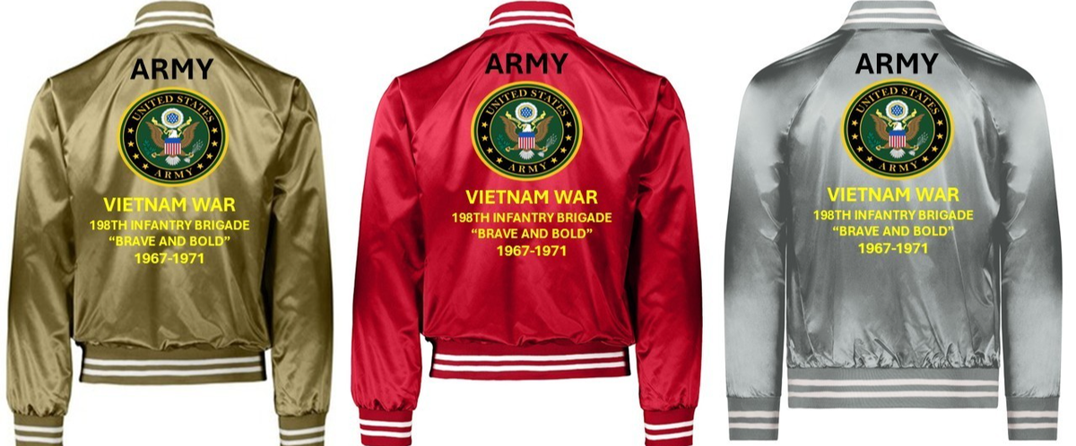 ARMY*VIETNAM* 199TH INFANTRY BRIGADE 1966-70 *SATIN JACKET*ARMY