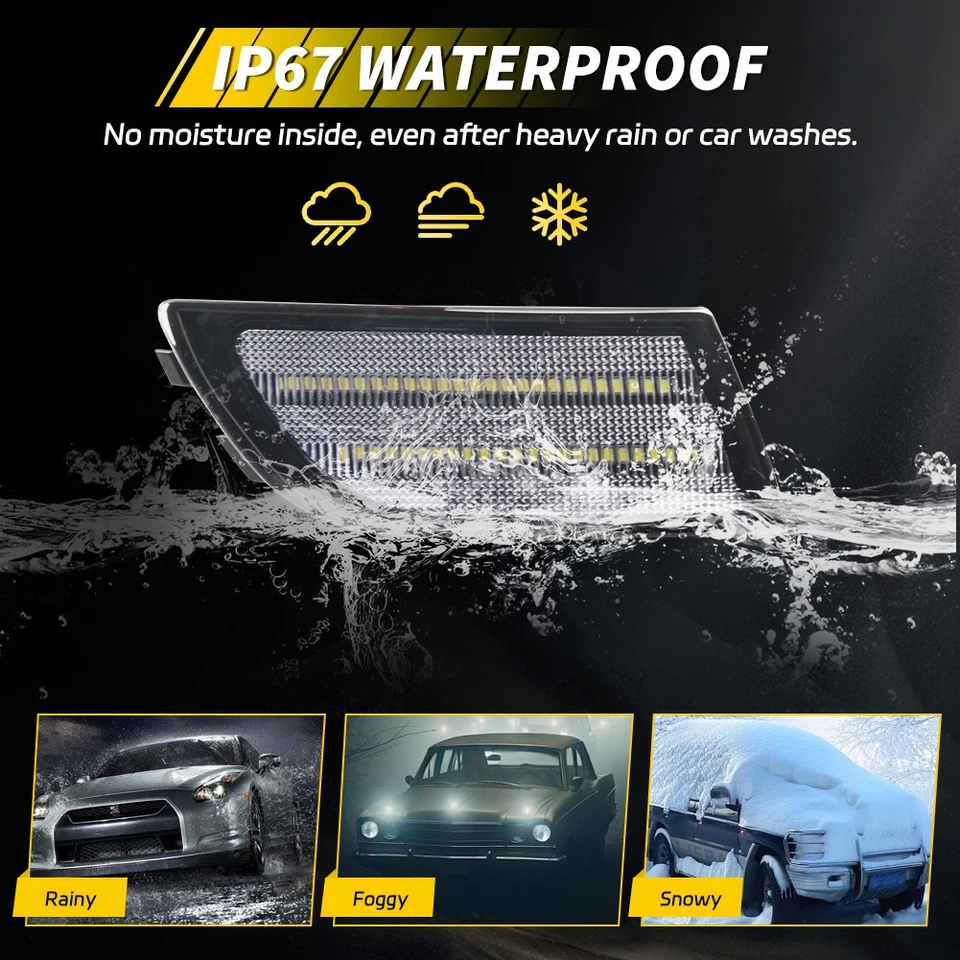 2X Luz de señalización LED blanca transparente para 91-95 Toyota MR-2 MR2 SW20 Foto 4 de 4