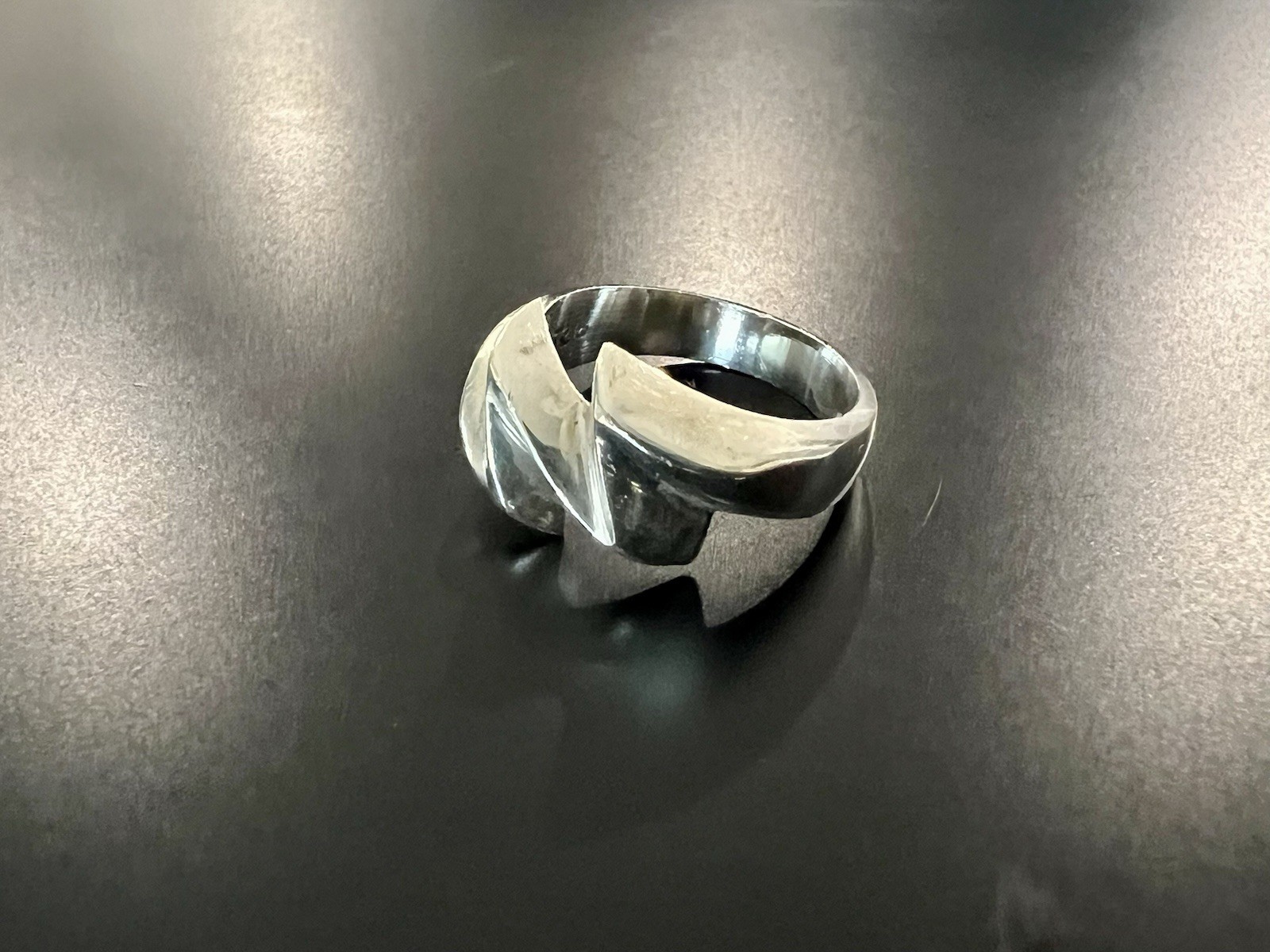 Zigzag Lightning Ring Sterling Silver size 7.5 - image 3