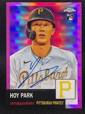 Hoy Park 2022 Topps Chrome Platinum #CPA-HP Auto Pink Refractor #/15