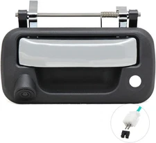 EWAY Tailgate Handle Reverse Backup Camera Black & Chrome 